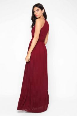 TFNC Serene Bridesmaid Wine Maxi Dress Burgundy