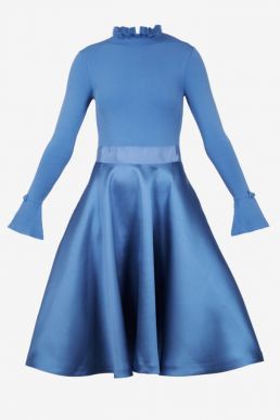 Ted Baker ZADI Frill Cuff Dress Blue