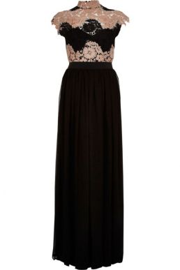 ​Forever Unique black lace maxi dress black