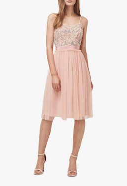 French Connection Genoa Short Dress Light Pink Multi