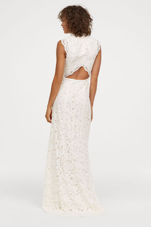 long lace dress h&m