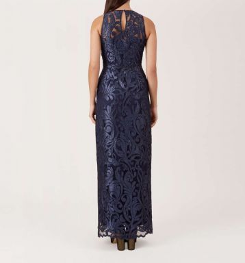 Hobbs Gabrielle Maxi Dress Navy Blue