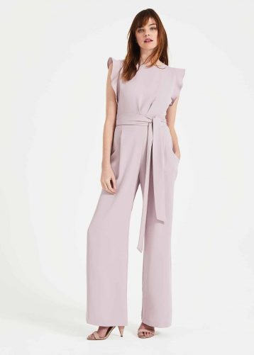Phase Eight Victoriana Floral Jumpsuit Blush Pink