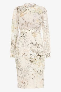 Phase Eight Loren floral sleeve shift dress Ivory multi Cream