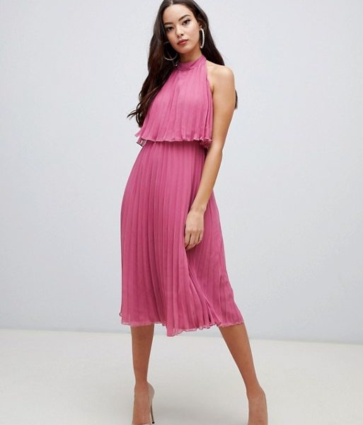 asos pleated dresses