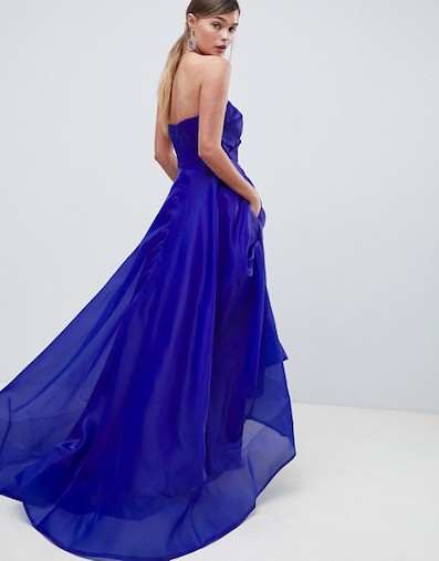 cobalt blue maxi dress uk