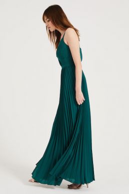 Phase Eight Giovanna Pleated Maxi Bridesmaid Dress Green
