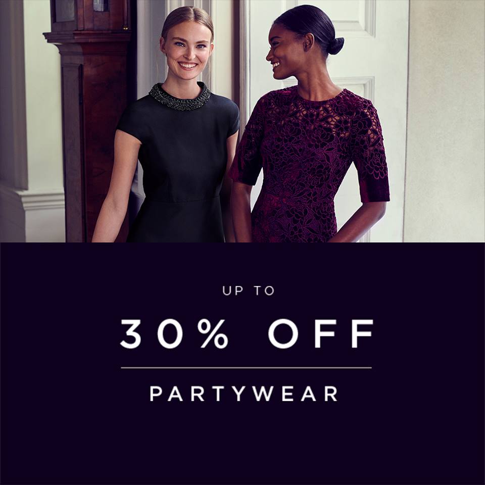 up to 30% off partywear