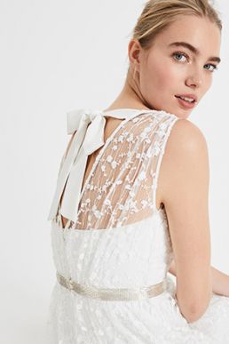 Phase Eight Amalia Embroidered Bridal Dress Ivory