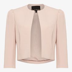 Phase Eight Venita Shoulder Detail Cropped Jacket Blush Pink myonewedding