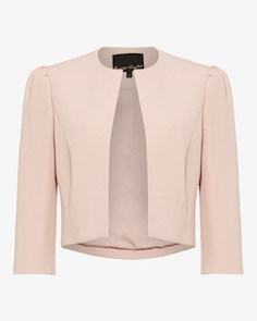 Phase Eight Venita Shoulder Detail Cropped Jacket Blush Pink