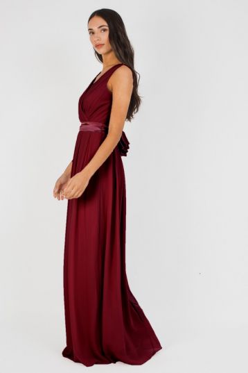 TFNC Kily Maxi Bridesmaid Dress Burgundy