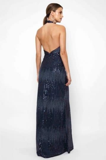 TFNC Satya Navy Sequin Maxi Dress - Image 2