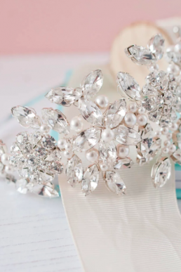 Pearl And Diamante Side Headdress