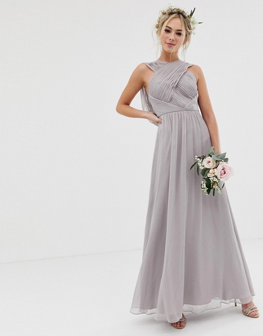 ASOS DESIGN Bridesmaid cross front soft ...