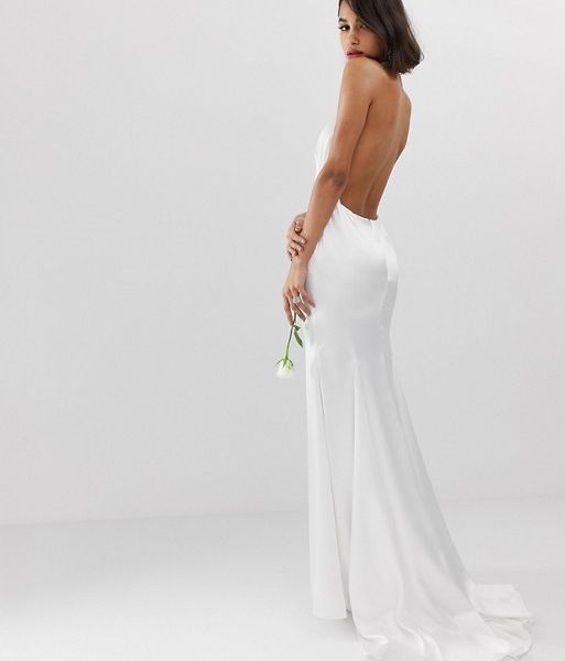 backless ivory dress