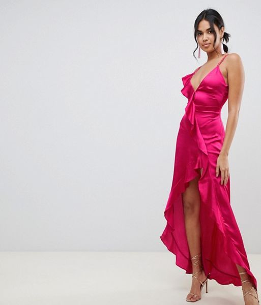 hot pink maxi dress uk