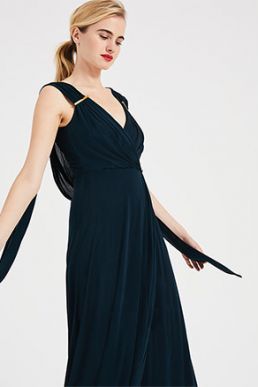 Phase Eight Larissa Slinky Maxi Dress Navy
