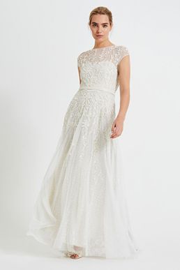 Phase Eight Mylee Embellished Wedding Dress Ivory
