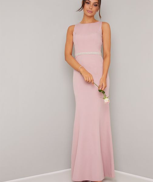 maxi dress pink blush