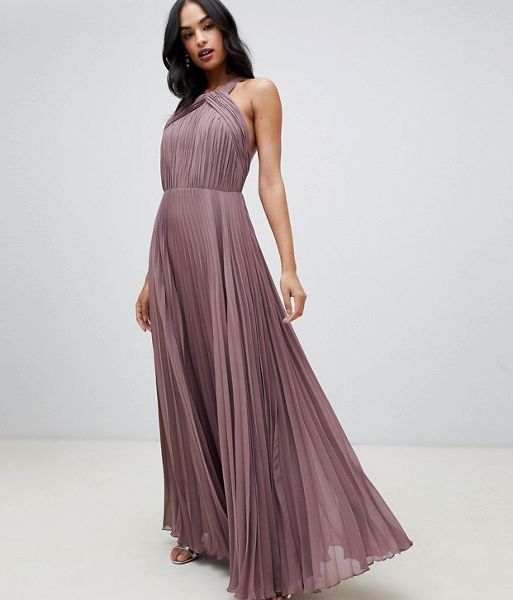 mauve bridesmaid dress