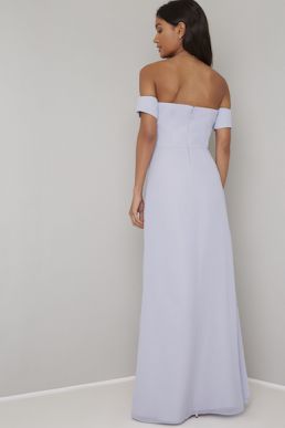 Chi Chi Eliff Maxi Bridesmaid Dress Blue