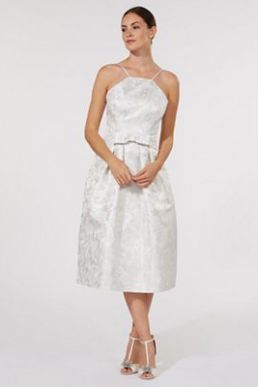 Debenhams Honor Jacquard Bridal Prom Bridesmaid Dress Cream