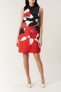 Hobbs Delilah Floral Dress Navy Multi