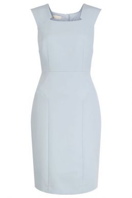 Hobbs Harper Shift Dress Pale Blue