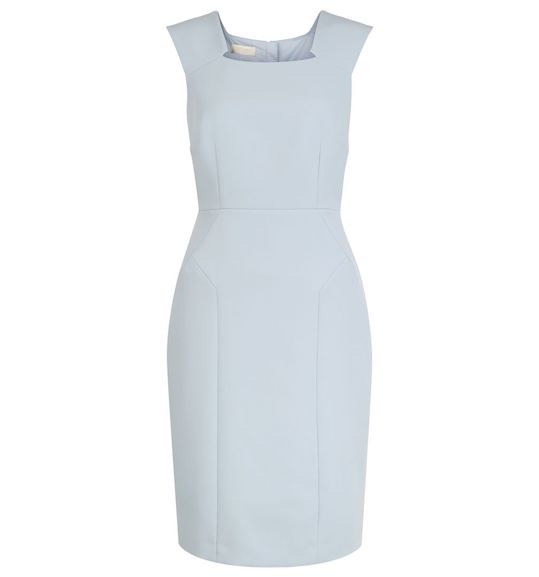 pale blue shift dress