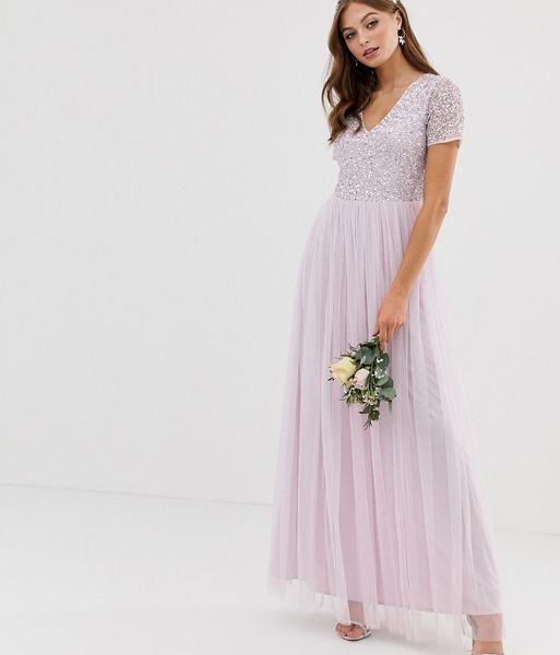 soft lavender bridesmaid dresses