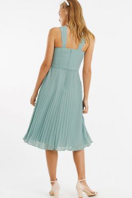 Oasis Twist Slinky Short Bridesmaid Dress Mint Green