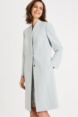 Phase Eight Constanza Coat Duck Egg Blue