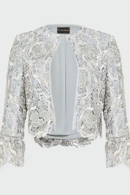 Phase Eight Ellise Lace Jacket Duck Egg Blue