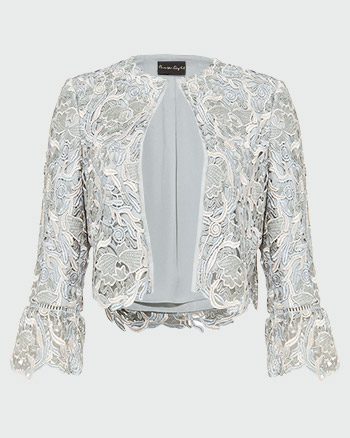 Phase Eight Ellise Lace Jacket Duck Egg Blue myonewedding