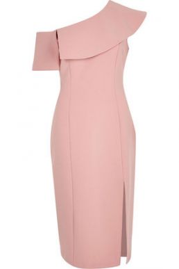 River Island Pink cape sleeve midi dress