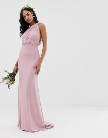 TFNC multiway maxi Bridesmaid dress pink