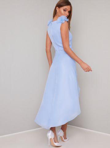 Chi Chi Kennis High Low Dress, Powder Light Blue