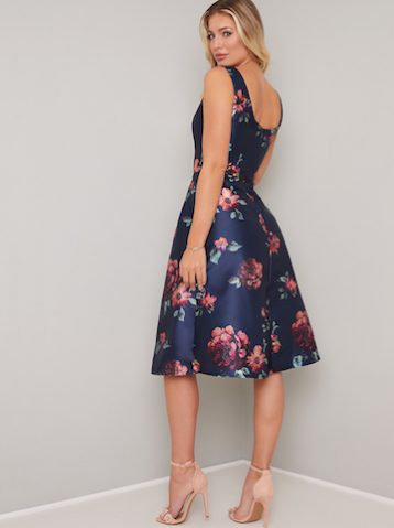Chi Chi Mindy Floral Dress, Navy Blue/Multi - Image 2