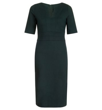 Hobbs Cheryl Sleeve Shift Dress Green