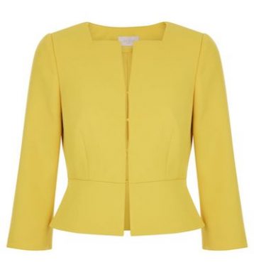 Hobbs Harper Square Jacket Yellow