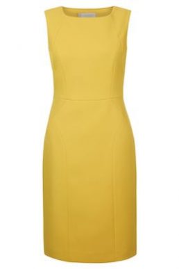 Hobbs Harper Shift Dress Yellow