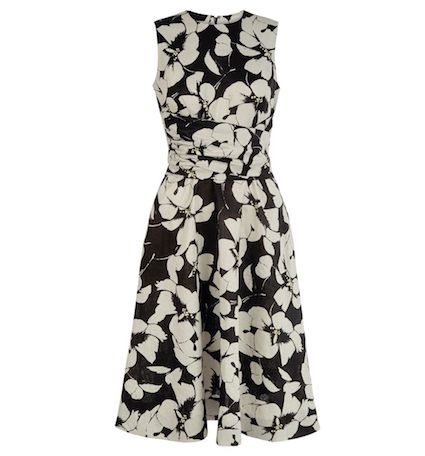 hobbs black floral dress