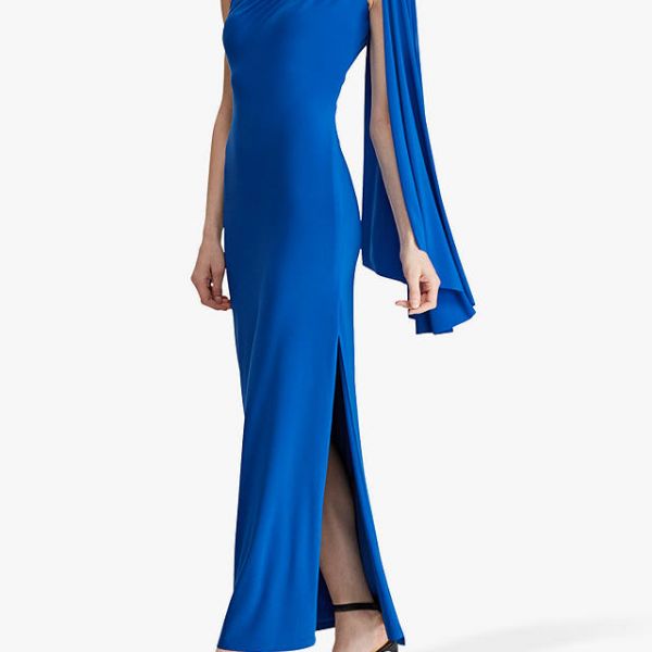 ralph lauren blue evening dress