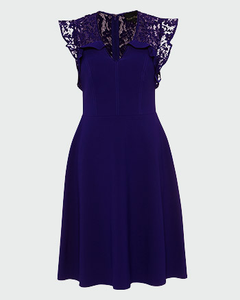 Phase Eight Macie Lace Dress Royal Blue