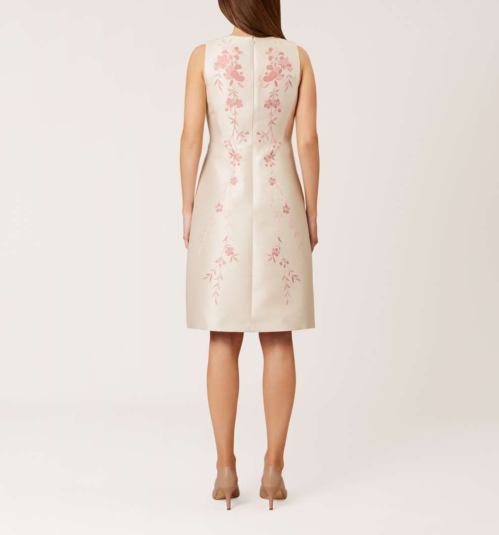 Hobbs Melody Floral Shift Dress Pink Oyster myonewedding