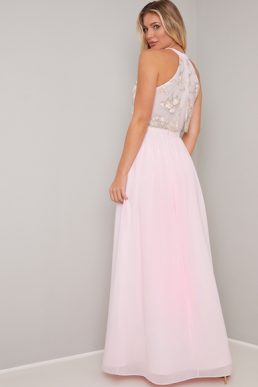 Chi Chi Vilma Maxi Dress Pink Blush