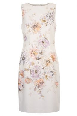 Hobbs Moira Floral Print Dress Ivory Multi