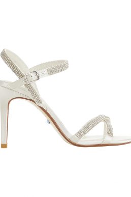 Dune Bridal Collection Madallenna Embellished Sandals White