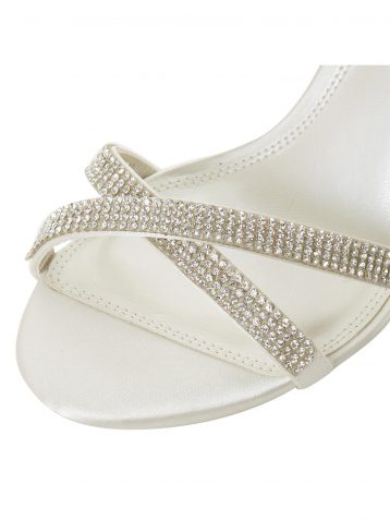 Dune Bridal Collection Madallenna Embellished Sandals White